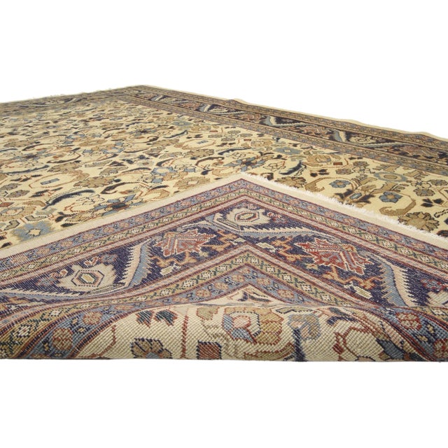 Vintage Persian Mahal Rug - 06'11 x 10'01 For Sale - Image 4 of 5