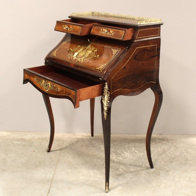 19th Century Napoleon III Writing Desk For Sale - Image 6 of 14