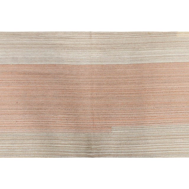 Brown Doris Leslie Blau Vintage Swedish Flat-Weave Rug in Earth Tones For Sale - Image 8 of 9