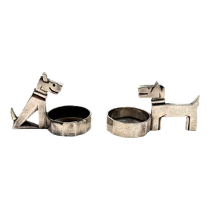 1930s Gallia Christofle Art Deco Silver-Plated Ric & Mac Salt & Pepper, Edouard Marcel Sandoz