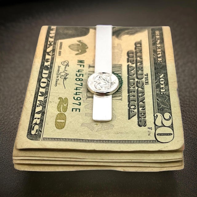 Authentic Georg Jensen Estate Money Clip Tie Cip Silver GJ32 This elegant Authentic Georg Jensen Men's Money Clip Tie Clip...