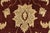 Zielger Rug 8'1'' X 9'10'' Red Wool Traditional Hand-Knotted Oriental Carpet For Sale - Image 9 of 12
