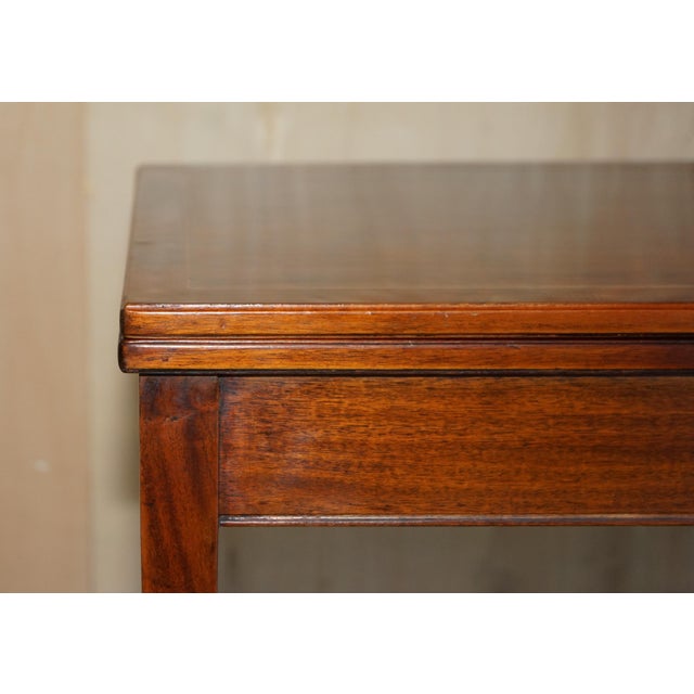 Antique Sheraton Burr & Burl Walnut Card Games Table with Satinwood Detail For Sale - Image 5 of 18