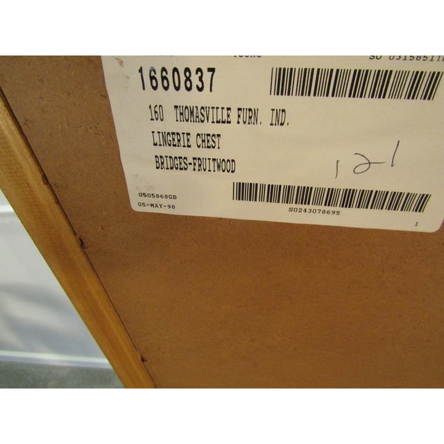 Thomasville Impressions Solid Cherry Lingerie Chest For Sale - Image 10 of 11