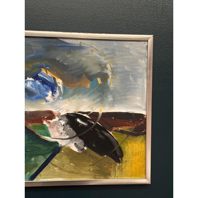 Holger Karlson, Swedish Composition, 1960s, Oil on Canvas, Framed For Sale - Image 5 of 18