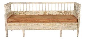 Swedish Painted Settle Bench