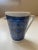 Ceramic Portugal Azulejo Ceramic Espresso Cup Saucer Tray Set Blue White Souvenir For Sale - Image 7 of 10