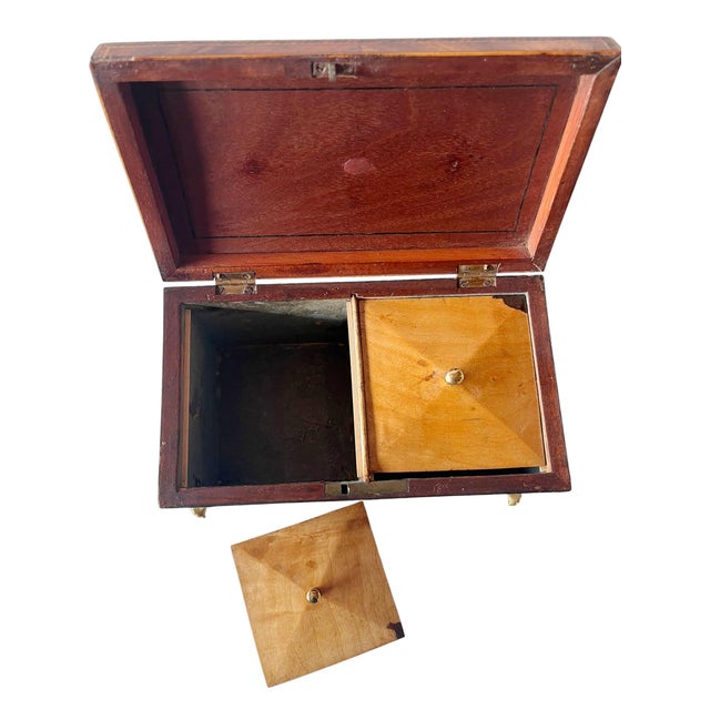 Traditional Georgian Mahogany Tea Caddy, Circa 1800 For Sale - Image 3 of 8