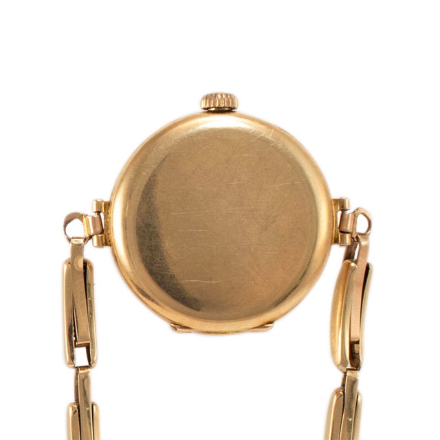 Antique Rolex 1920s Manual Winding 26mm 15k Yellow Gold Ladies Watch For Sale In Houston - Image 6 of 10