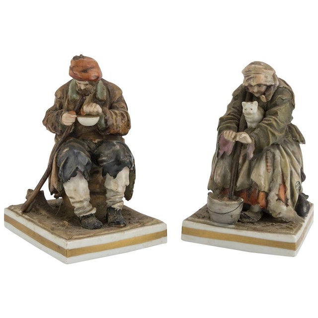 1950s Vintage Porcelain Figurine Set by Richard Ginori, 1950s, Set of 2 For Sale - Image 5 of 5