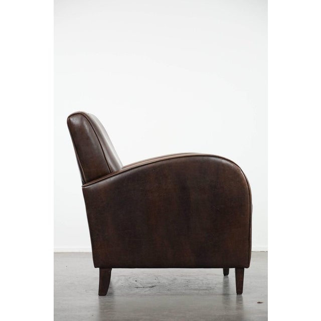 Club Chair in Sheepskin Leather For Sale - Image 3 of 16