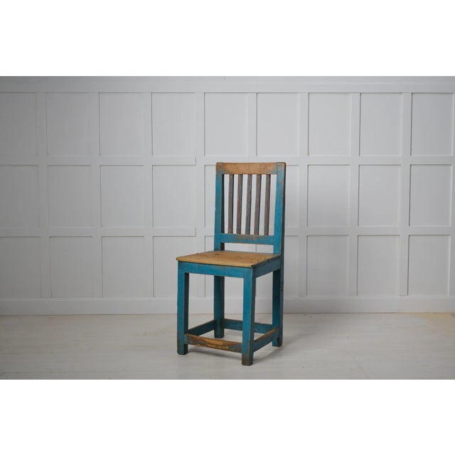 Charming Swedish country chair from northern Sweden made around 1820. The chair is a genuine country furniture with...