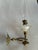 American Early 20th Century Brass Wall Hung Oil Lamp For Sale - Image 3 of 8