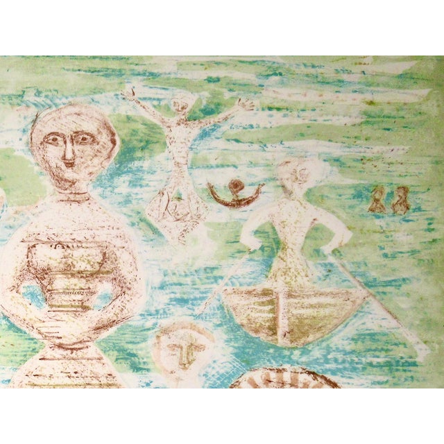 Mid 20th Century Massimo Campigli, 1895-1971 Le Bagnanti 1955 Reproduction Print For Sale - Image 5 of 8