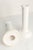 White Ceramic Candlesticks, 1970s, Set of 2 For Sale - Image 6 of 7