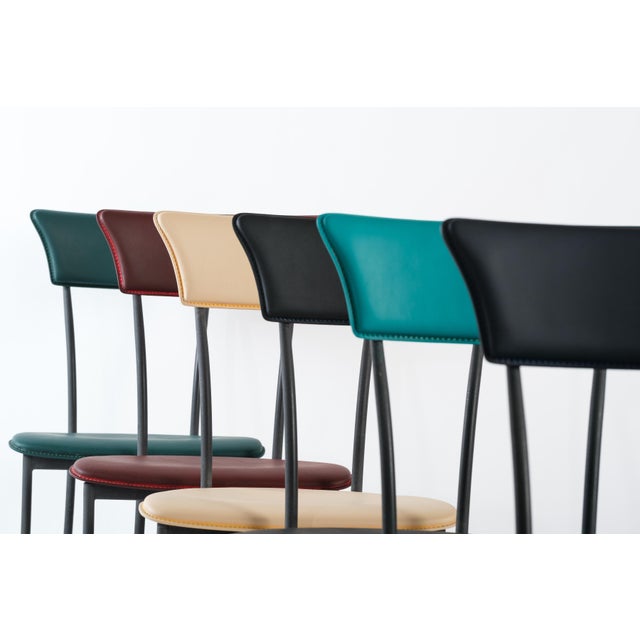 Arper Dining Chairs by Arper Italy, 1980s — Set of 6 For Sale - Image 4 of 11