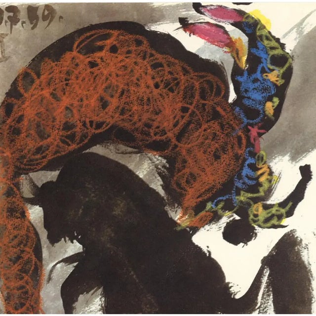 Pablo Picasso Death of Matador Toros Y Toreros 1959 color lithograph 14.5 x 10.5 in. Publisher: Harry N. Abrams From...
