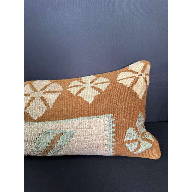 Contemporary Turkish Hemp Pillow Cushion Natural Beige Brown Cushion Cover 12x46 For Sale - Image 3 of 4