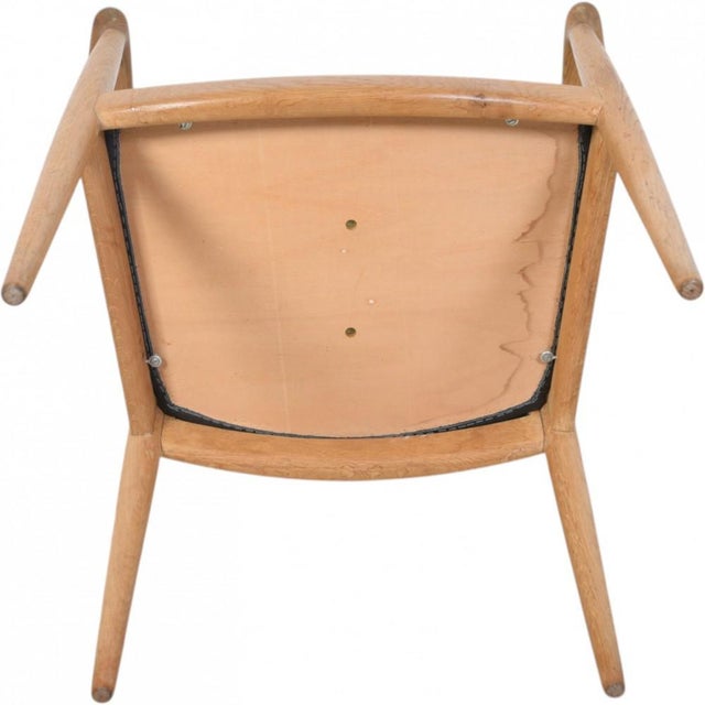 JH503 The Chair in Oak and Black Leather by Hans Wegner, 1960s For Sale - Image 16 of 18