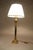 Tall Vintage Neoclassical Brass Table Lamp with Black Marble Base, 1950s For Sale - Image 4 of 12