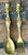 Vintage Brass Tribal Serving Set For Sale - Image 10 of 12