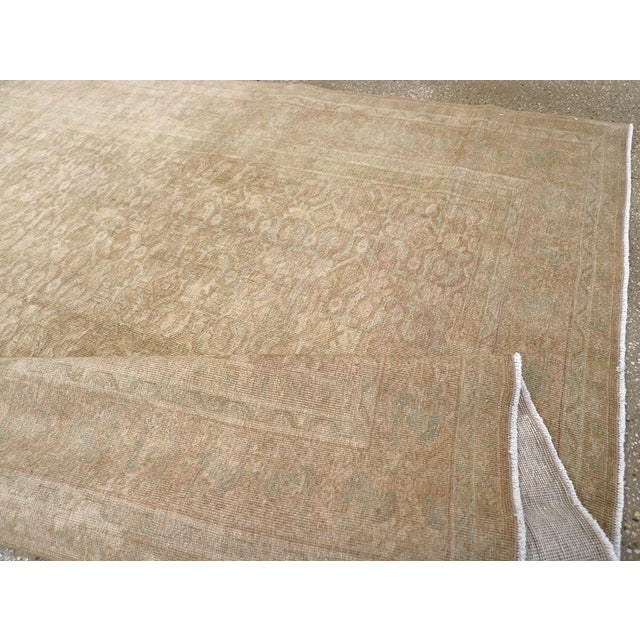 Textile Galerie Shabab Collection Early 20th Century Persian Mahal Accent Carpet For Sale - Image 7 of 8