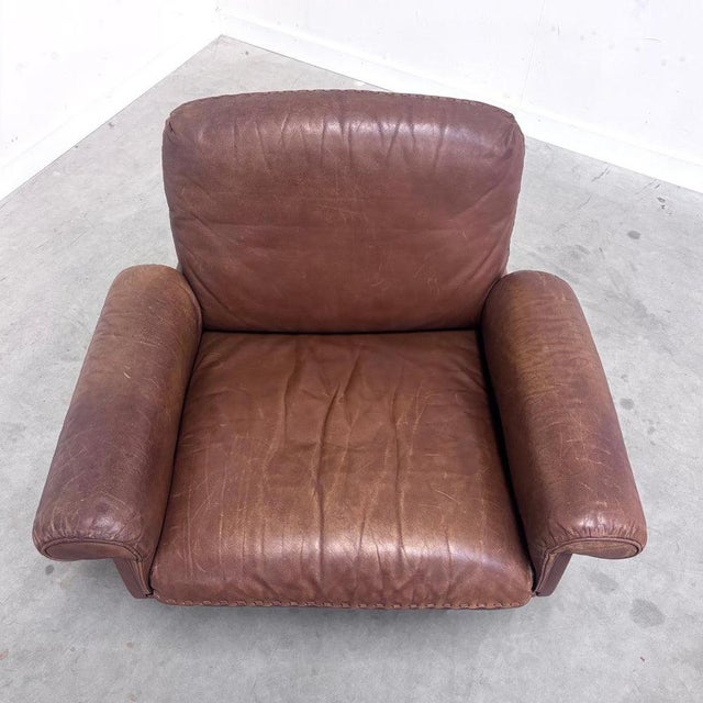 DS31 Lounge Chairs in Cognac Leather from de Sede, 1970s, Set of 2 For Sale - Image 6 of 17