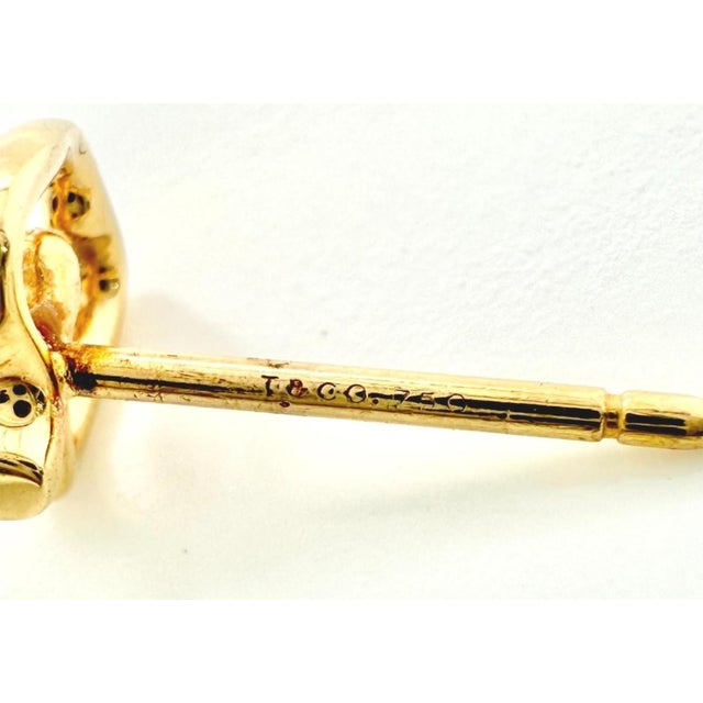 Mid 20th Century Pair of Tiffany & Co. Elsa Peretti Mini Apple Stud Earrings in 18k Yellow Gold For Sale In Miami - Image 6 of 6