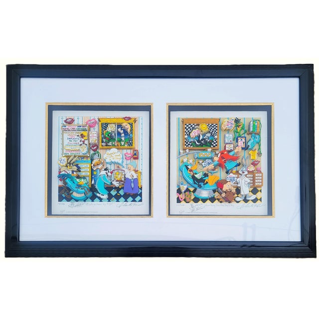 American Pop Art "Hunting Cavities" & "Extractions" Double Aperture Set by Charles Fazzino For Sale - Image 14 of 16