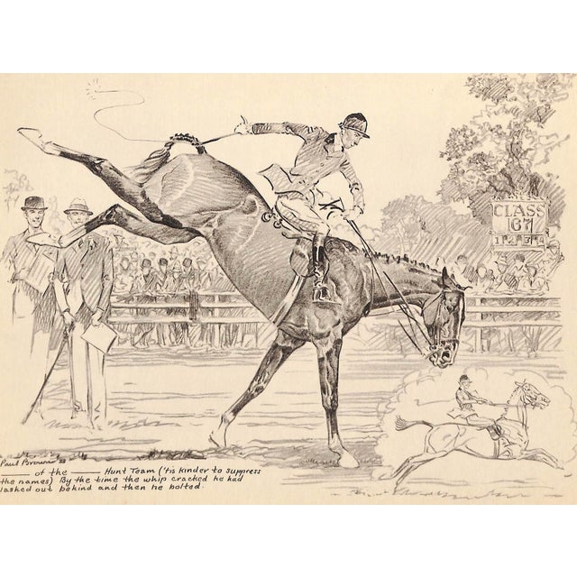 Art Sz: 9 1/2"H x 12 1/2"W 1933 Proof Plate for 'Spills and Thrills' Published by Charles Scribner's Sons New York 1933