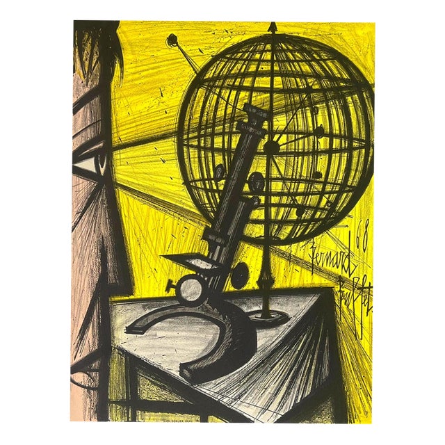 Bernard Buffet, The Microscope, 1969, Lithograph For Sale