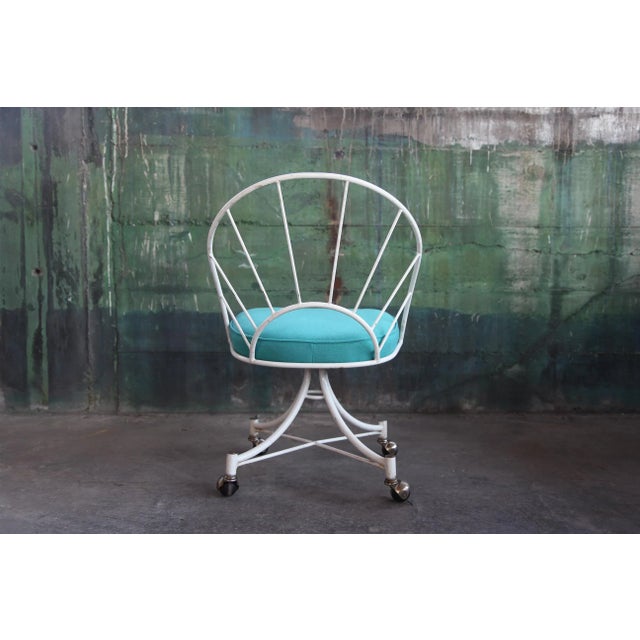 1960s 1960s Mid-Century Modern Acapulco Style Rolling Office Chair For Sale - Image 5 of 9