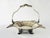 Victorian Antique Victorian Ornate Footed Wedding Basket in Silverplate For Sale - Image 3 of 8