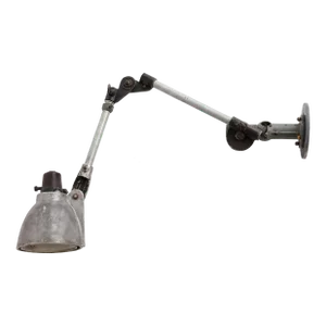 Industrial Anglepoise Wall Mounted Cast Iron Sconce, C. 1940