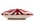 Hand-Knotted Silk Velvet Ikat Pillow - 16x16 Crimson & Champagne Heritage For Sale - Image 4 of 8