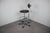 An adjustable vintage office chair manufactured in Czechoslovakia during the 1980s, featuring a polished chrome tubular...