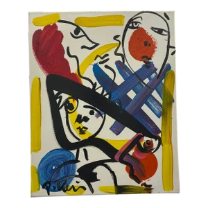 Vintage Abstract Portraiture; Original Artwork by Peter Robert Keil