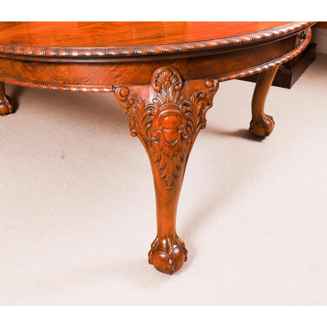 Antique Burr Walnut Queen Anne Revival Dining Table by Maple & Co, 19th Century For Sale - Image 13 of 18