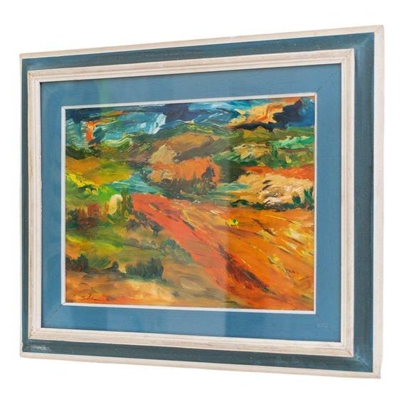 Italian Artist, Landscape Motif, 1960s, Oil Painting, Framed For Sale - Image 12 of 12
