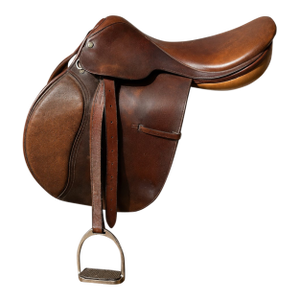 Vintage Crosby Olympic Works English Close Contact Saddle, Made in England