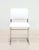 1970s Vintage Italian Chrome-Plated Metal Chairs with White Leather Seats, 1970s, Set of 6 For Sale - Image 5 of 9