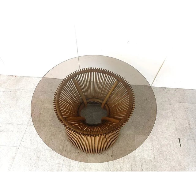 Bamboo Dining Table, 1980s For Sale - Image 6 of 11