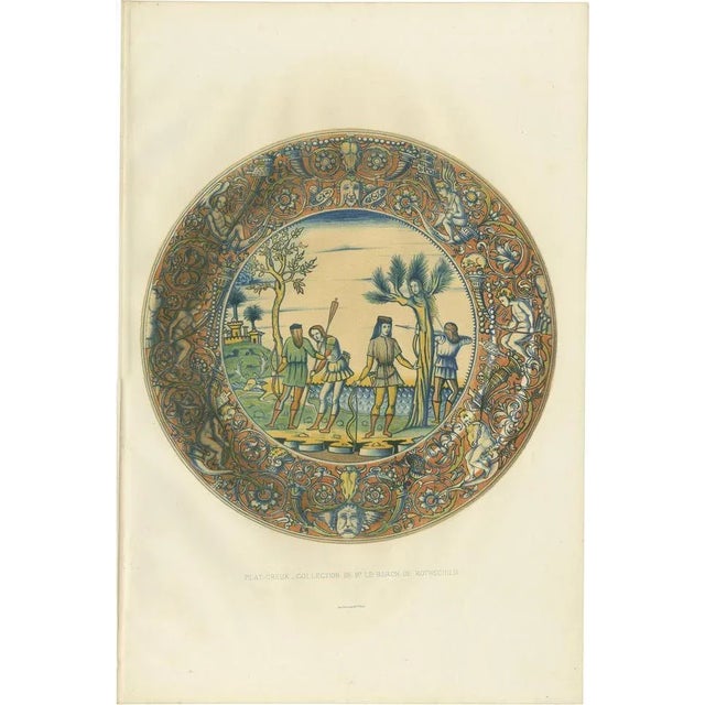 Mid 19th Century Delange, Print of a Plat Creux Dish, 1869, Paper For Sale - Image 5 of 5