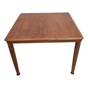 Vejle Stole & Mobelfabrik Scandinavian Modern Solid Teak Square Side Table