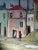 M. Keller, Colorful Houses, Oil on Canvas For Sale - Image 7 of 9