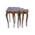 A Suite of Three Louis XV-Style Kingwood and Parquetry Nesting Tables, each with a shaped and banded rectangular top...