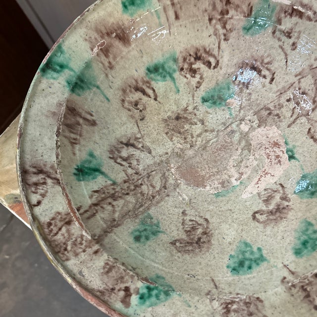 Mid 20th Century Mid 20th Century Speckled Decorative Ceramic Bowl For Sale - Image 5 of 11