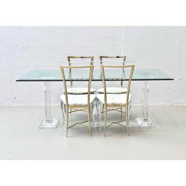 Vintage Table and Chairs by Fabianart for Vereinigte Werkstätten, 1980s, Set of 7 For Sale - Image 18 of 18