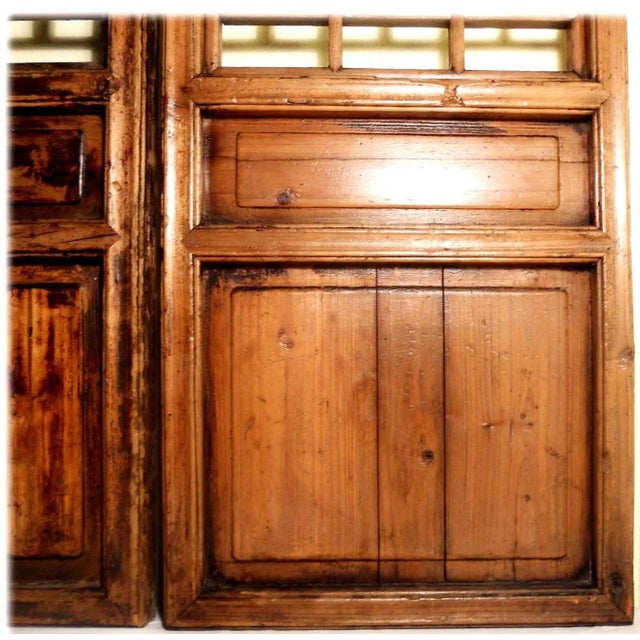 Early 19th Century Antique Chinese Screen Panels, - a Pair For Sale - Image 10 of 11