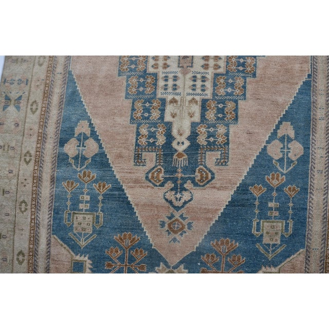 Textile 1960s Anatolian Wool Handmade Area Carpet For Sale - Image 7 of 9